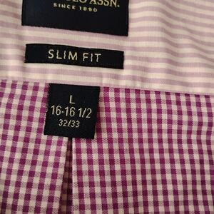 Purple Checkered Slim Fit Shirt